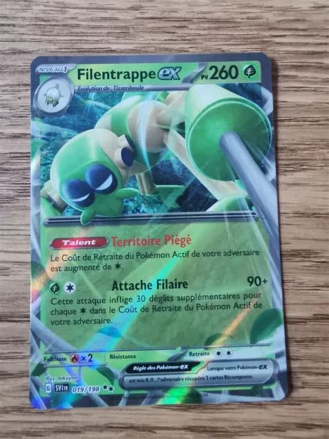 CARTE POKÉMON FILENTRAPPE ex 019 198 Écarlate Violet de Base Neuve FR