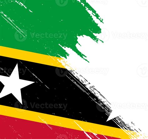 Saint Kitts And Nevis Flag Brush Png