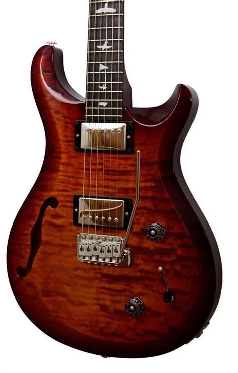 Prs S2 Custom 22 Semi Hollow Dark Cherry Sunburst