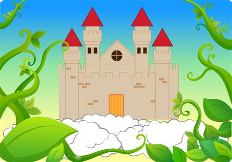 Castle Beanstalk Background Vector - Download Free Vector Art, Stock ...