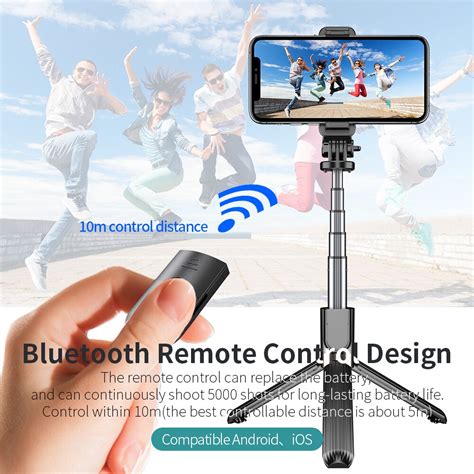 Palo de Selfie 3 en 1 con Bluetooth trípode con Control remoto