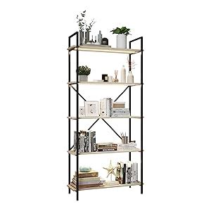 Amazon Vlsrka Tier Industrial Bookshelf With Led Lights Tall