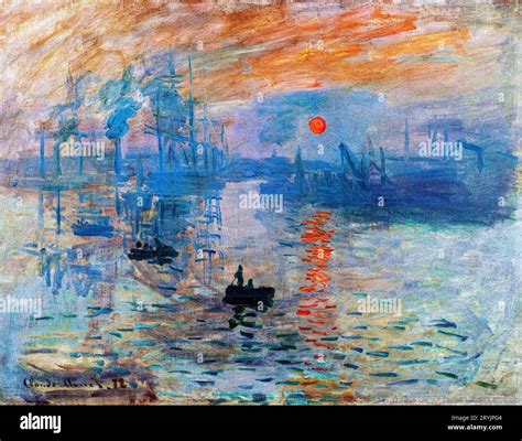 Impression sunrise monet painting hi-res stock photography and images ...