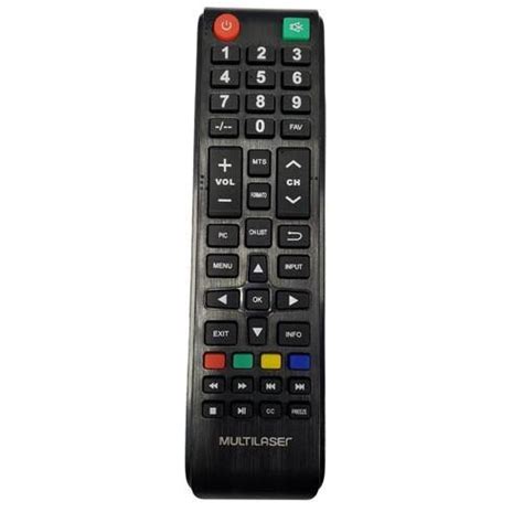 CONTROLE REMOTO TELA TV MULTILASER TL016 E TL017 Lavneteletronicos Br