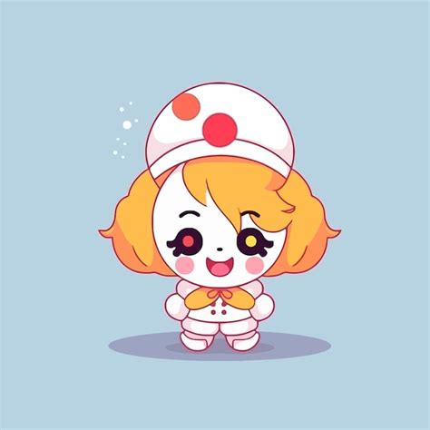 Premium Vector Cute Kawaii Clown Chibi Mascot Vector Cartoon Style