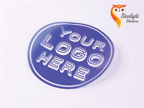 Clear Stickers with your logo, Transparent Stickers On a Roll, Clear Labels With Your Logo