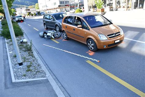 Unfall Chur GR Crash Mit Drei Fahrzeugen Polizei Schweiz Ch