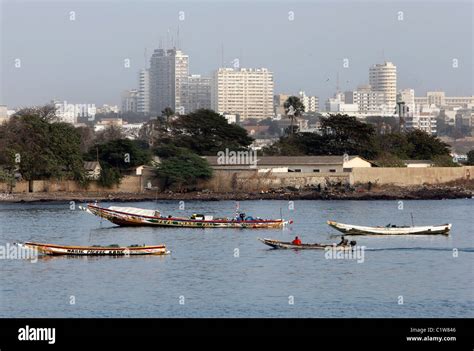 Senegal Skyline Of Modern Dakar Stock Photo Alamy