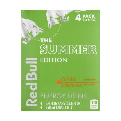 Red Bull The Summer Edition Curuba Elderflower Energy Drink 4 Pack Foodland