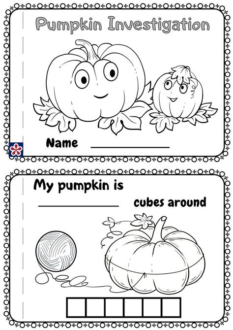 Two Worksheets With Pumpkins On Them And The Words Pumpkin In Each One