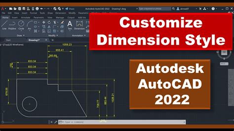 Customize Dimension Style In Autodesk Autocad Youtube