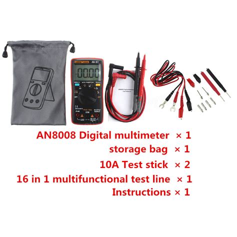 ANENG AN8008 True RMS Wave Output Digital Multimeter 9999 Counts