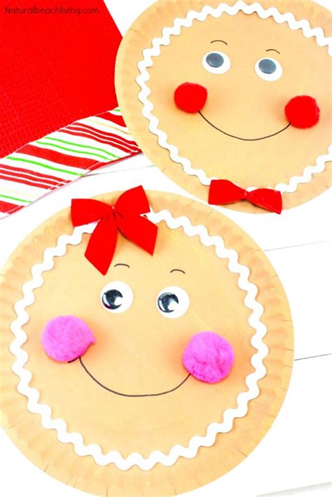 How to Make a Gingerbread Paper Plate Craft - Natural Beach Living