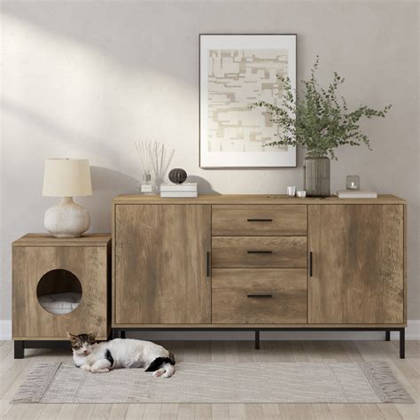 Bronx Sideboard Buffet Cabinet And Pet House Table The Ultimate