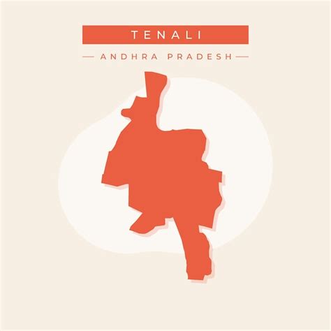 Premium Vector | Vector map of tenali illustration