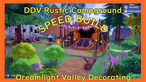 Ddv Speedbuild My New Rustic Campground Disney Dreamlight Valley