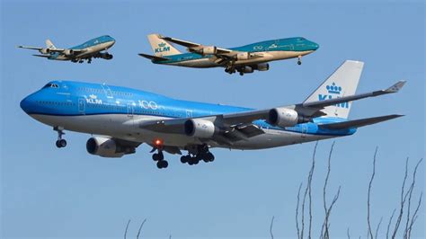 4k End Of An Era The Last 3 Klm 747 S Landing At Amsterdam Airport Schiphol March 2020