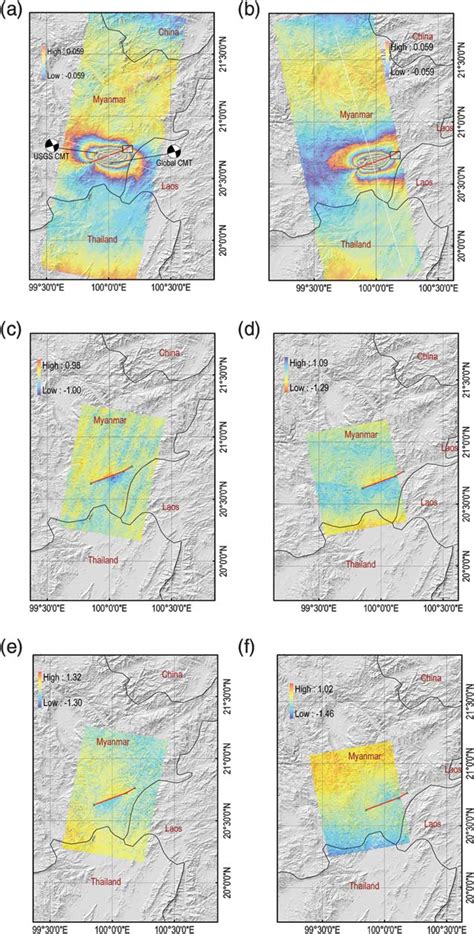 Alos Palsar Insar Range Change And Sar Amplitude Pixel Offsets Units