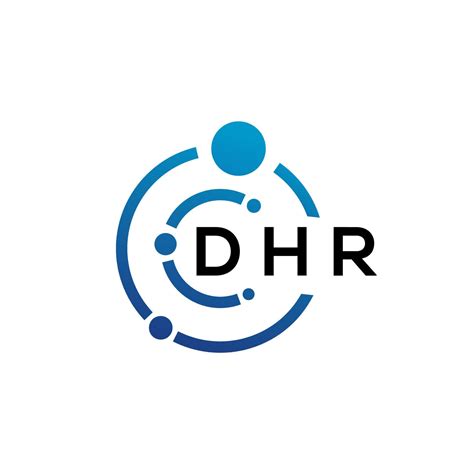 Dhr Letter Logo Design On White Background Dhr Creative Initials