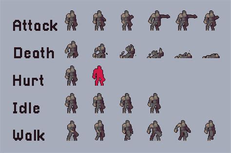 Free Underwater Enemies Pixel Art Character Pack By 2d Game Assets On