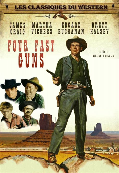 Four Fast Guns (1960) Western Movie, Great Western, Halsey, Westerns, B ...