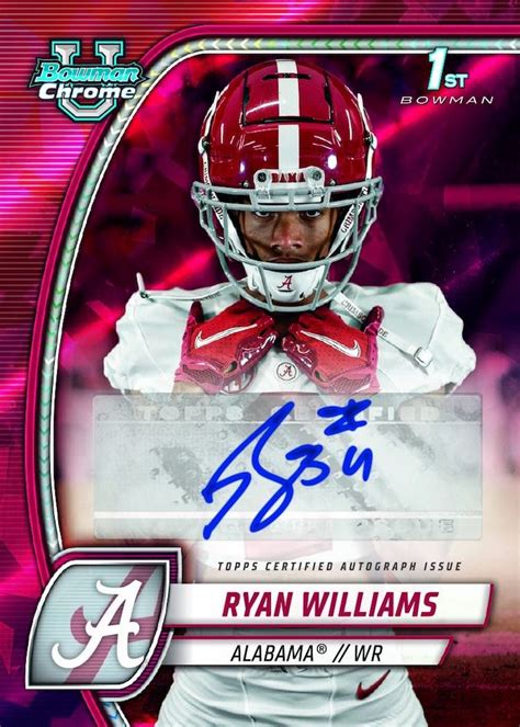 2024 Bowman University Chrome Sapphire Football Checklist Info