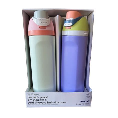 Owala Freesip Oz Stainless Steel Bottle Combo Pack Pink Mint Green