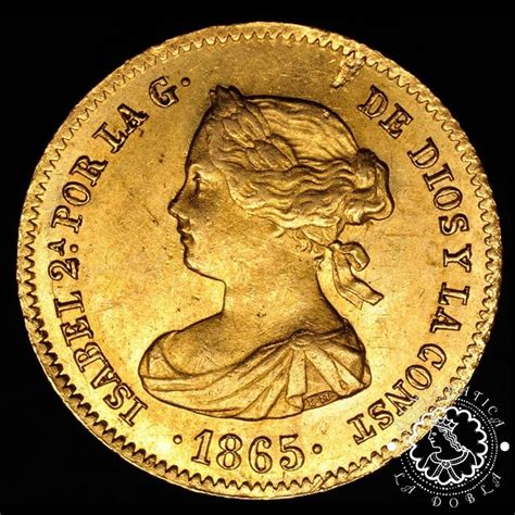 España Isabel II 1833 1868 4 Escudos 1865 Madrid Catawiki