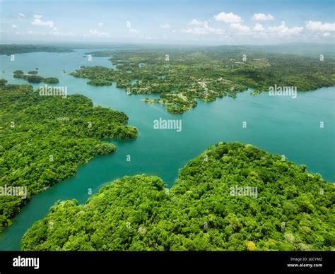 Aerial view panama canal on hi-res stock photography and images - Alamy