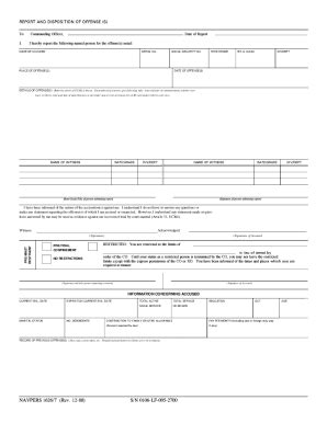 Fillable Online U S DOD Form Dod Navpers 1626 7 U S Federal Forms