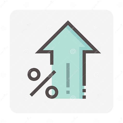 Percent Increase Vector Design 48x48 Pixel Perfect And Editable Line