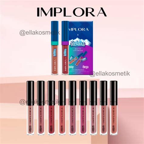 Jual New Implora X Relaxa Implora Lip Cream Matte Indonesia Shopee