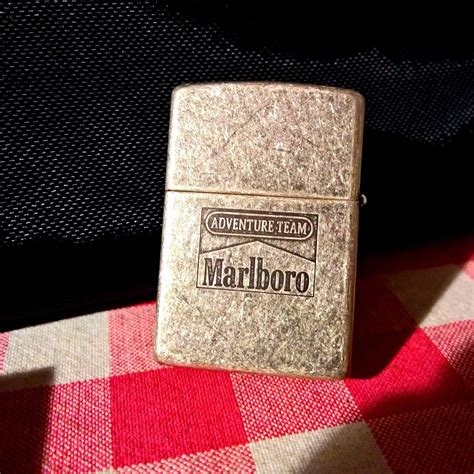 Zippo Marlboro Adventure Team In Antique Silver 1997 Antique Price