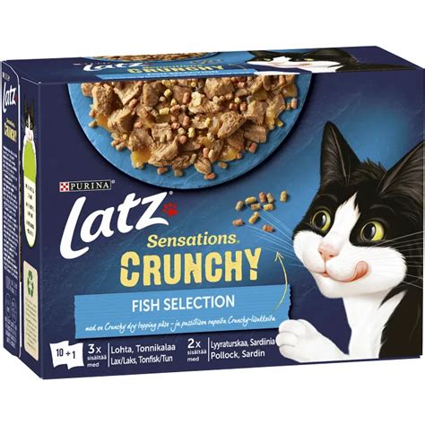 Kattmat Sensations Crunchy Fish I Gel P G Latz Handla Mat