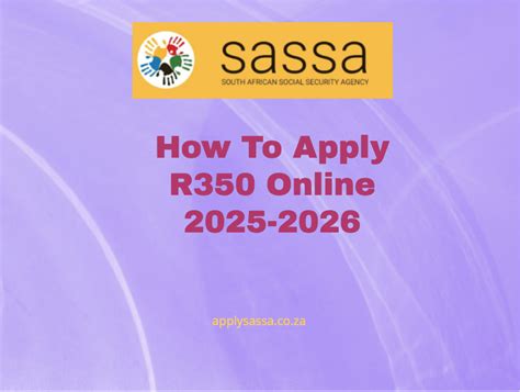 How To Apply R350 Online 2025 2026 Sassa Grant 2025