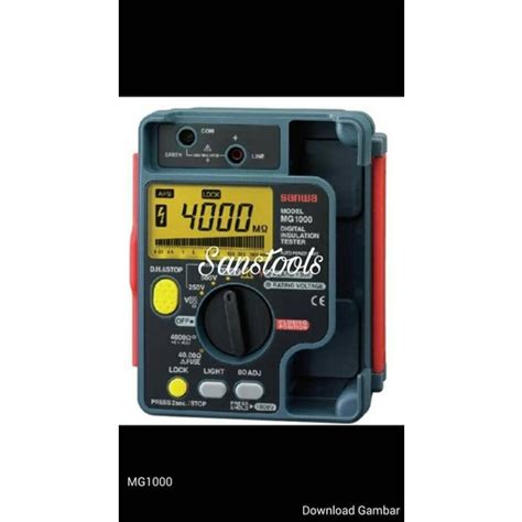 Jual Sanwa Mg1000 Digital Insulation Tester Megger 1kv Mg 1000 Asli Shopee Indonesia