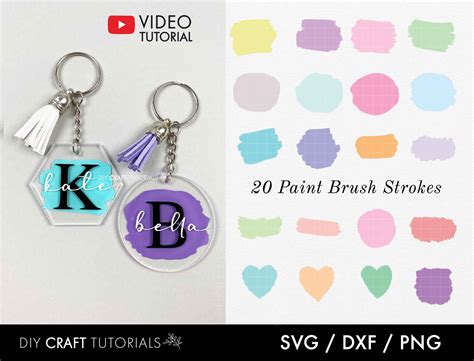 Keychain Svg Background Svg Clipart Paint Splatter Svg Brush Stroke Svg