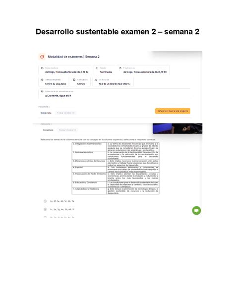 Desarrollo Sustentable Examen 2 Utel Universidad Desarrollo