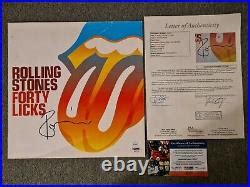 The Rolling Stones Record Booklet Jsa Loa Ff Signed Autograph