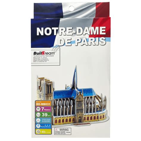 Notre Dame 3D Puzzle – Edu-Sci