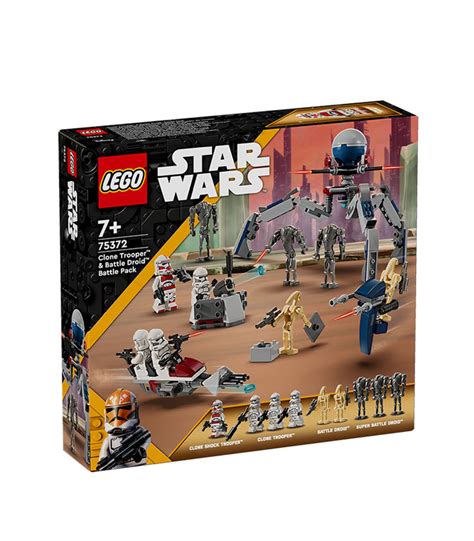 LEGO® STAR WARS 75372 CLONE TROOPER & BATTLE DROID BATTLE PA, AGE 7 ...