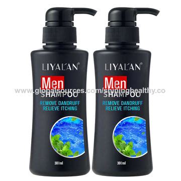 Oem Best Private Label Organic Herbal Mint Refreshing Hair Shampoo Men