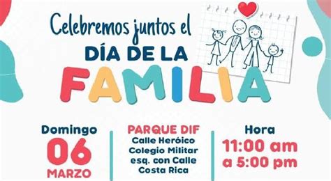 Es Hoy El Día De La Familia Habrá Eventos En El Dif