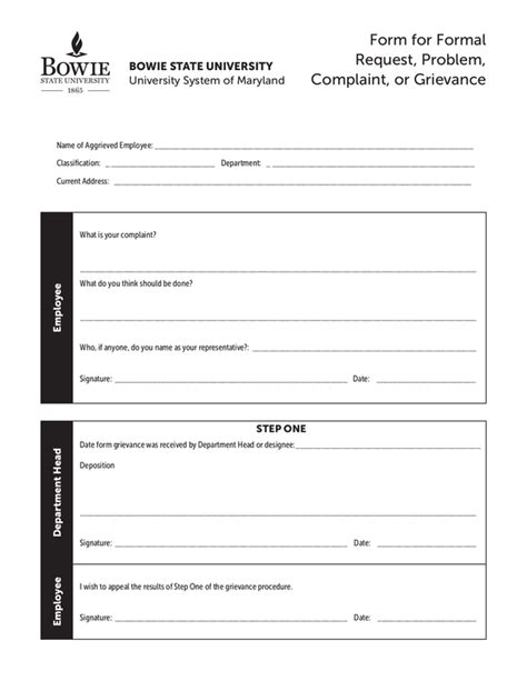 Fill Free Fillable Forms Bowie State University