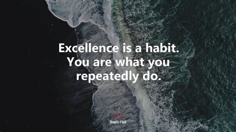 Excellence Is A Habit You Are What You Repeatedly Do Shaquille