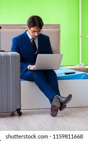 Correct Sitting Position Workstation Man On Stock Photo