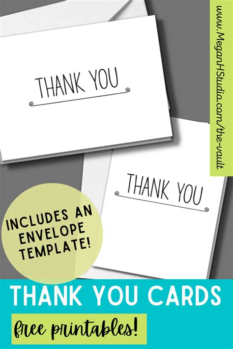 Free Printable Thank You Cards Meganhstudio