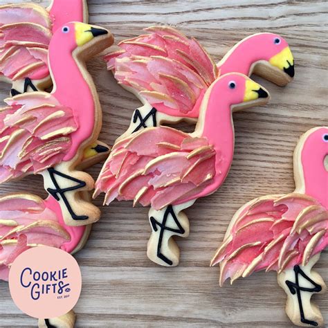 Pink Flamingo Cookies Cookie Ts Chocolate Decorations Cookie