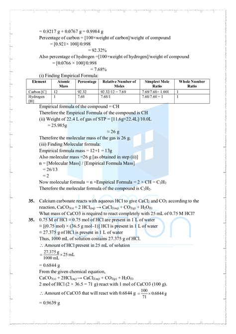 Ncert Solutions For Class Chemistry Chapter Some Basic Concepts Of