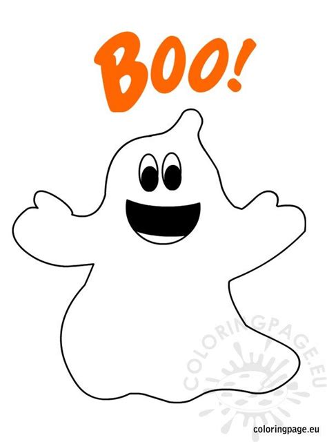 Boo! Ghost | Coloring Page